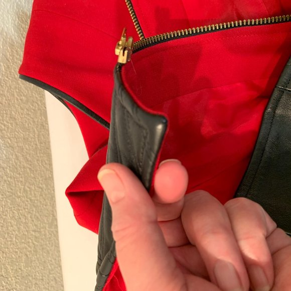 Alberto Makali Red and Black Quilted Vest - Picture 9 of 15